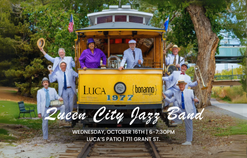 Live Music on Luca's Patio: Queen City Jazz Band